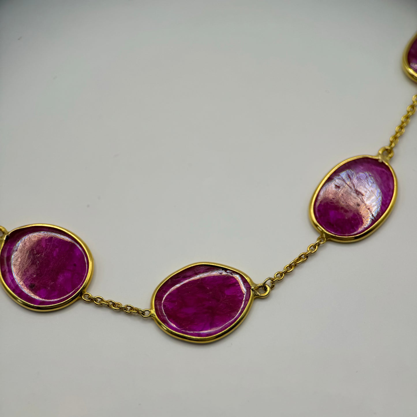 18ct gold Ruby Slice Necklace