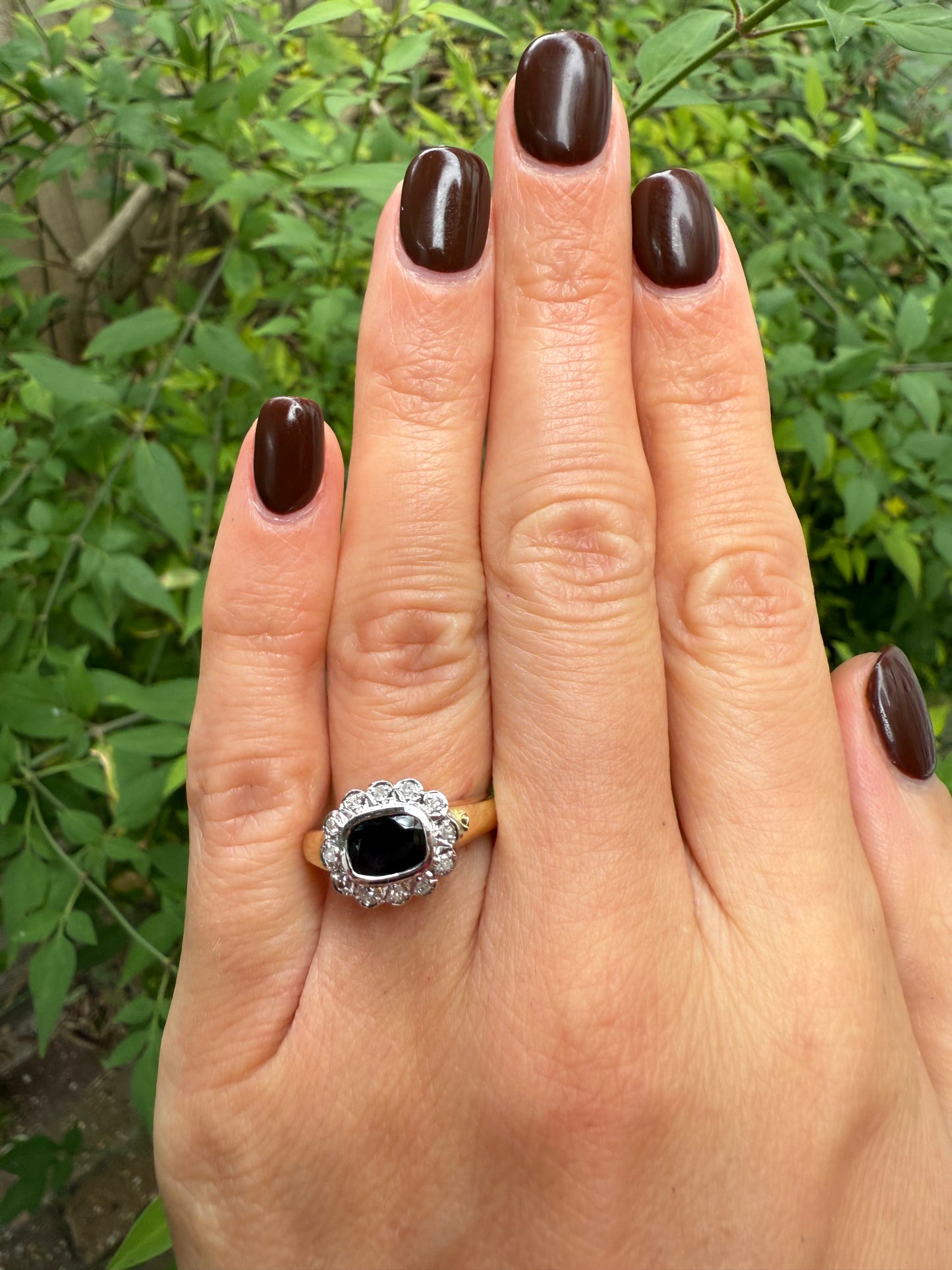 9ct Sapphire And Diamond Ring