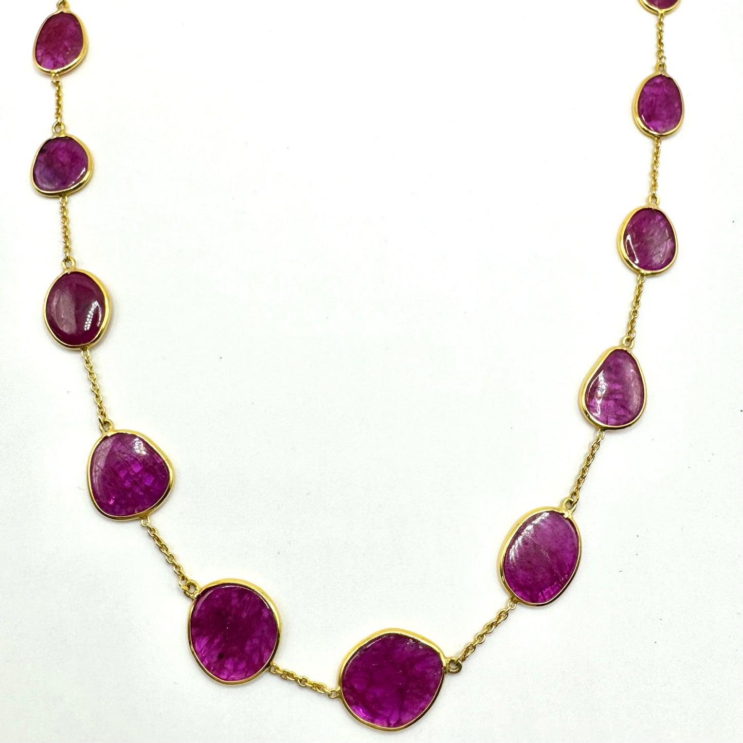 18ct gold Ruby Slice Necklace