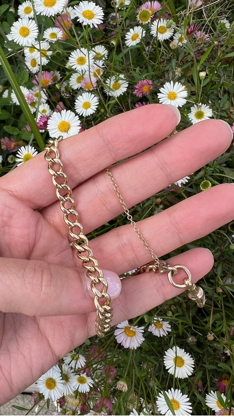 9ct Rose Gold Albert Chain Link Bracelet
