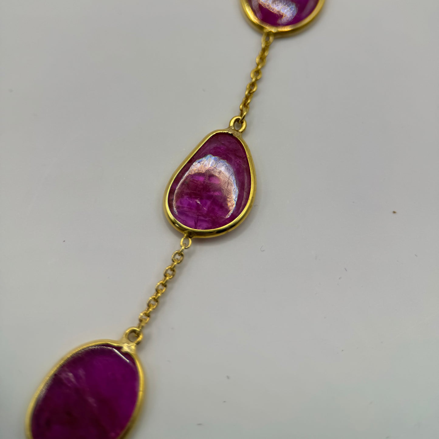 18ct gold Ruby Slice Necklace