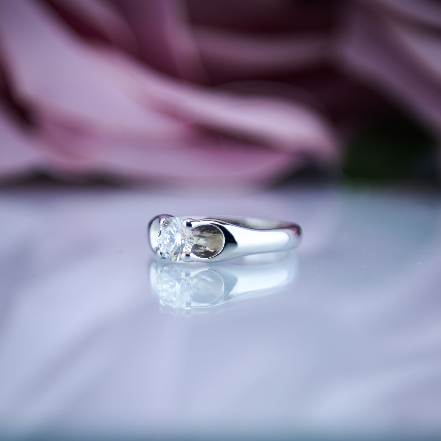 18ct Gold 0.5ct Diamond Solitaire Ring