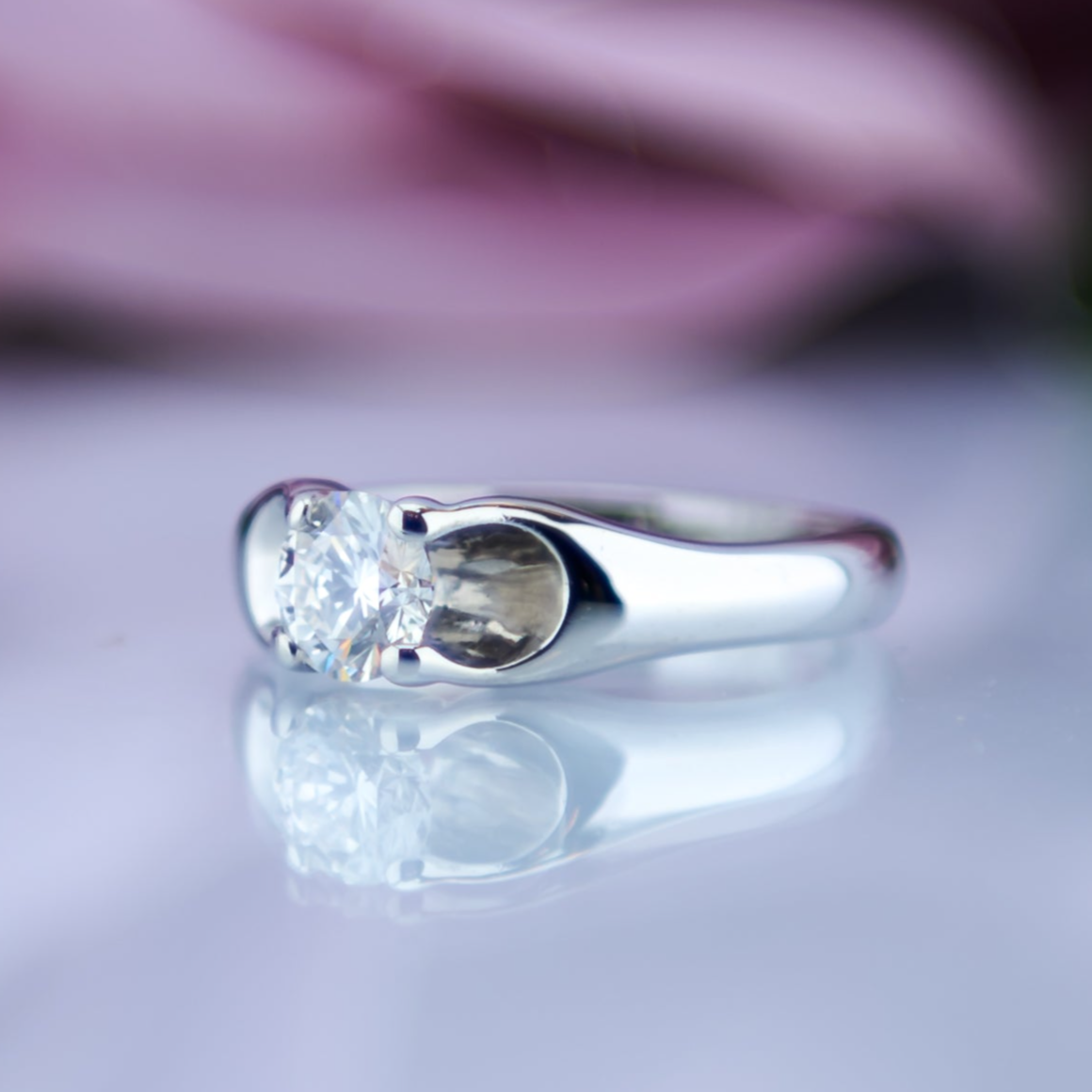 18ct Gold 0.5ct Diamond Solitaire Ring