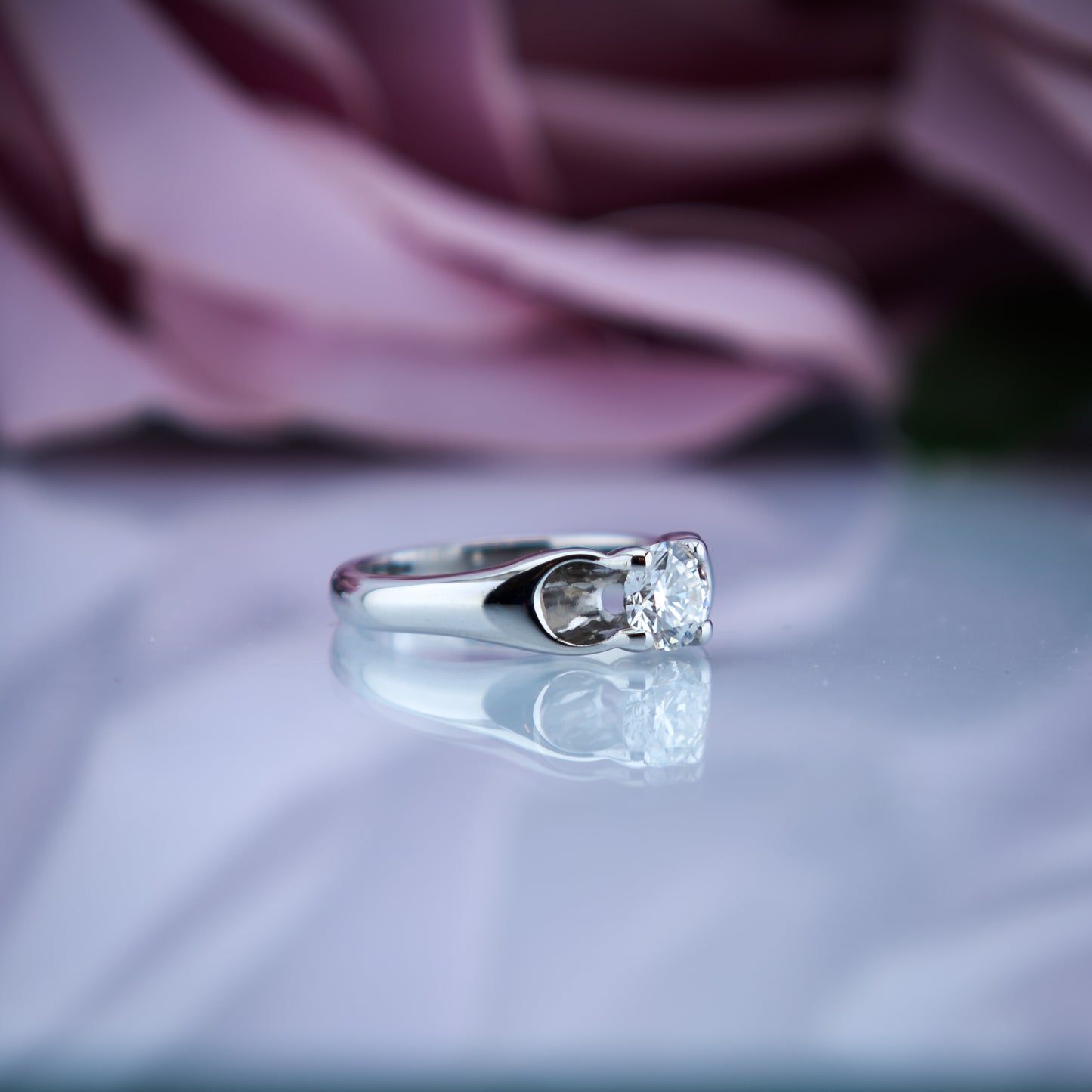 18ct Gold 0.5ct Diamond Solitaire Ring