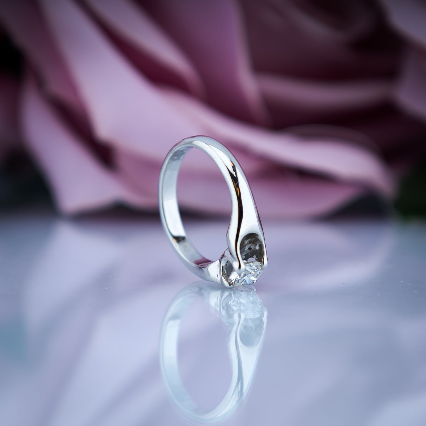 18ct Gold 0.5ct Diamond Solitaire Ring