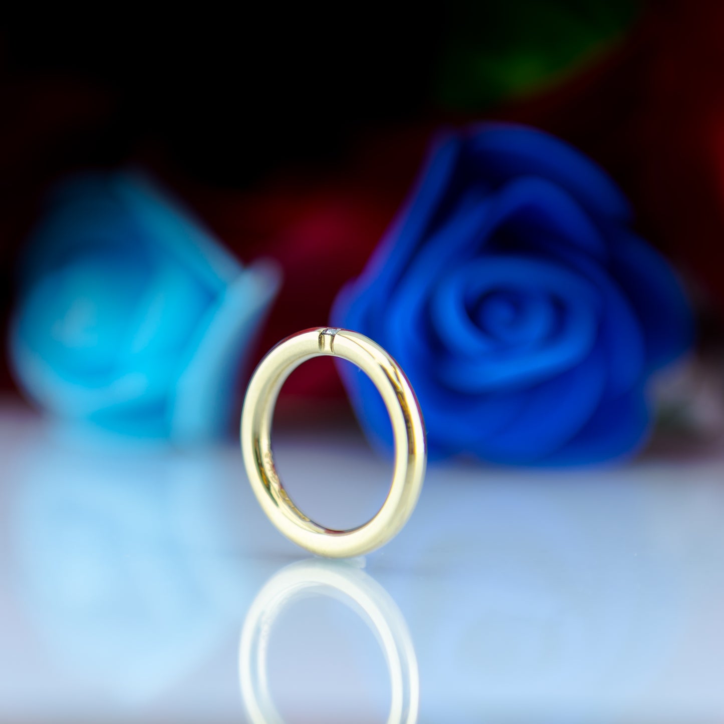 Tiffany & Co. 18ct gold Diamond Solitaire Wedding Band Ring