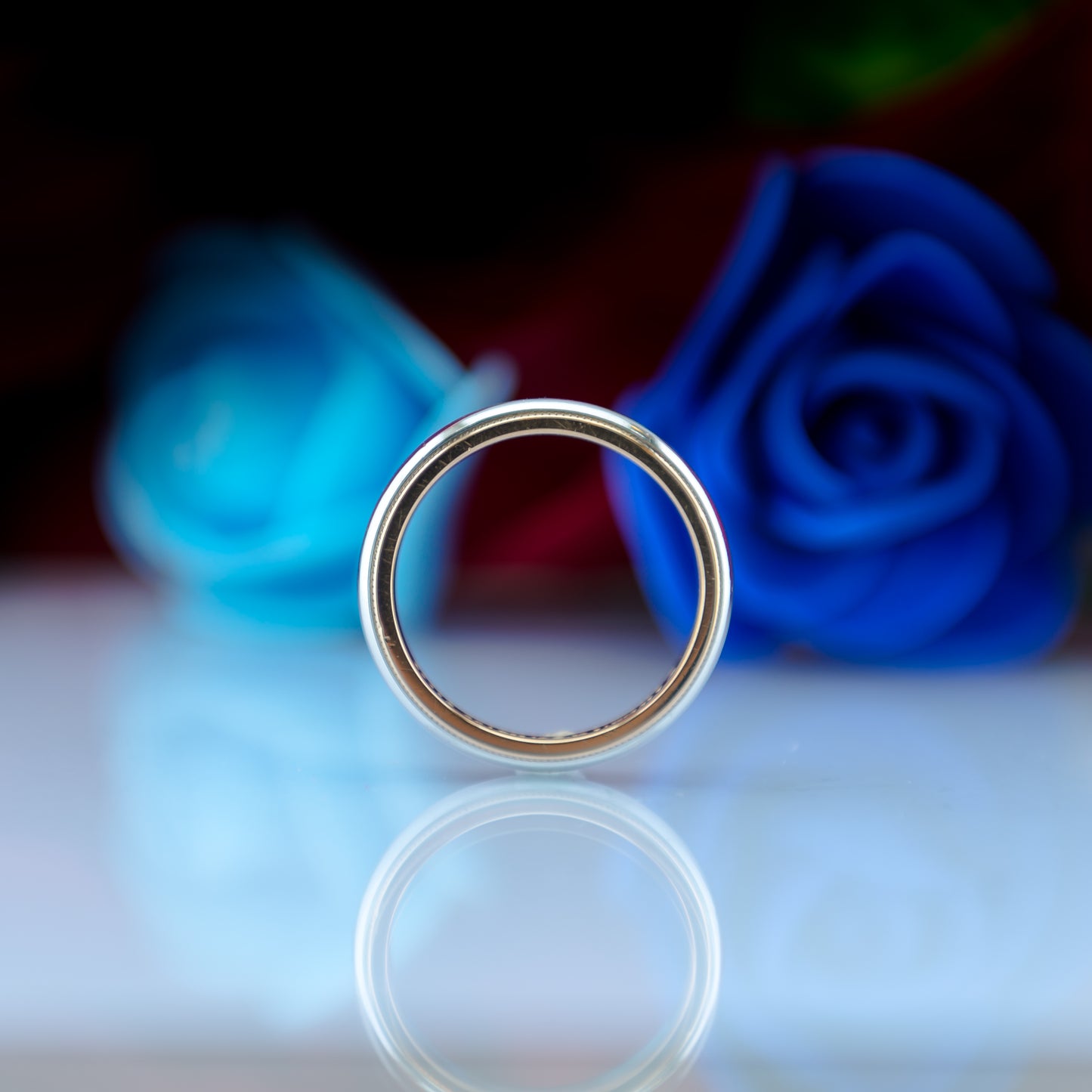 Tiffany & Co. 18ct Gold & Platinum Milgrain Wedding Band