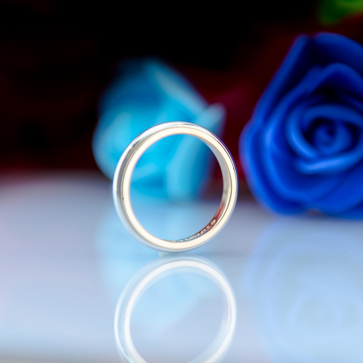 Tiffany & Co. 18ct Gold & Platinum Milgrain Wedding Band