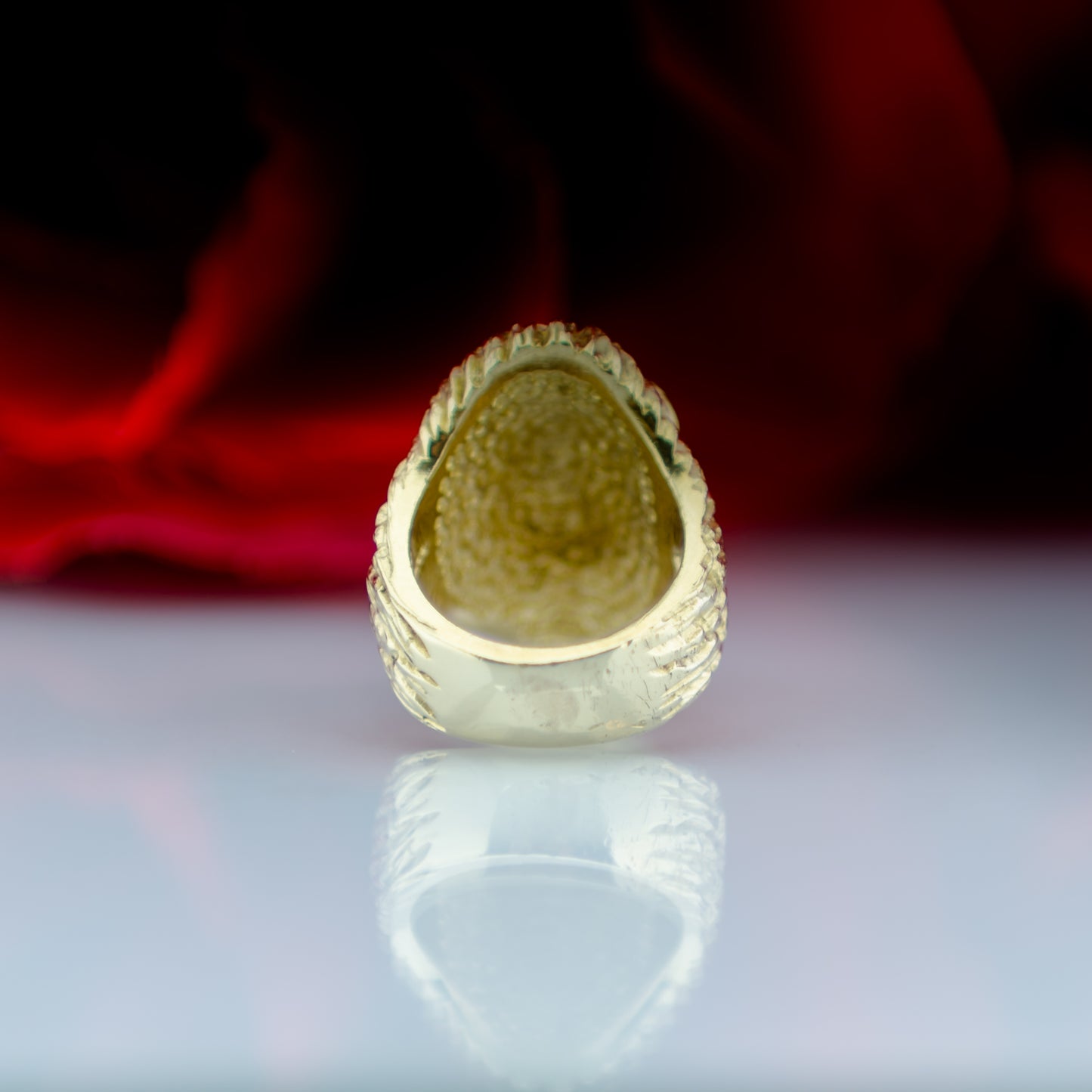 9ct Gold Lion's Head 3D Ring