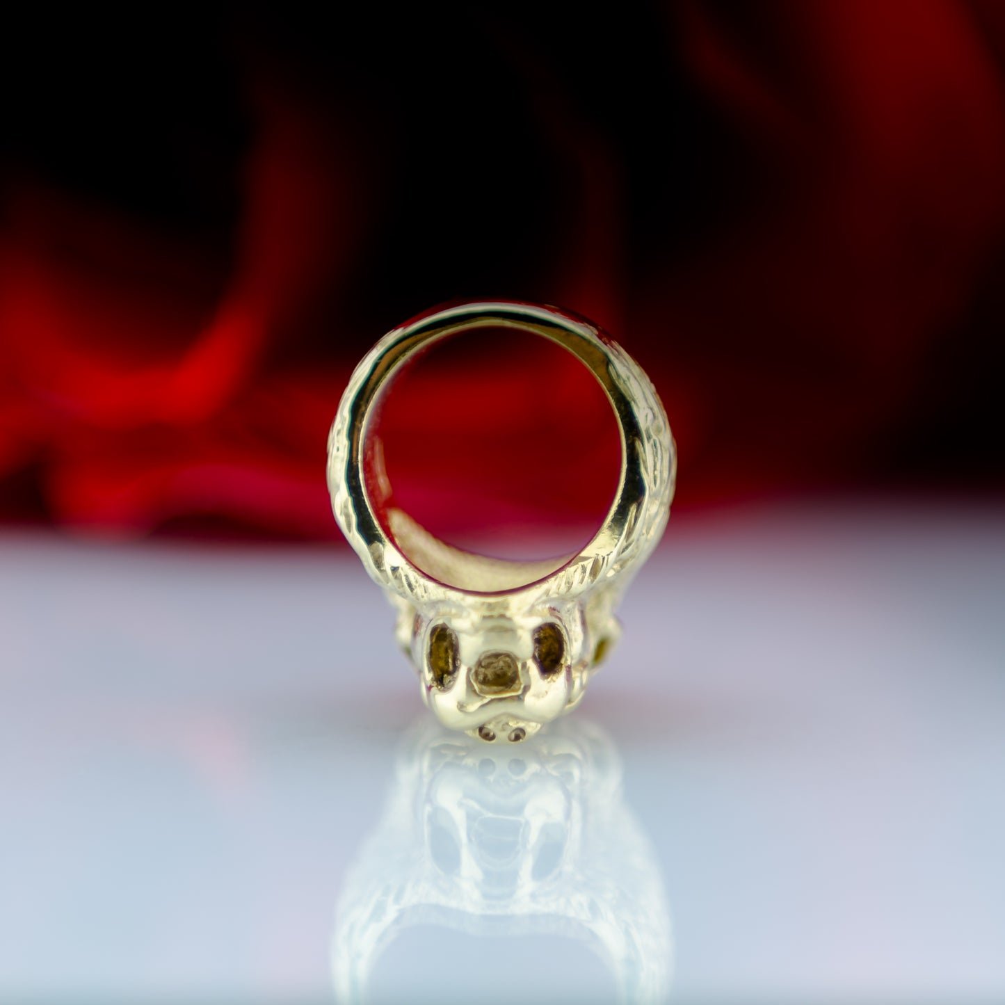 9ct Gold Lion's Head 3D Ring