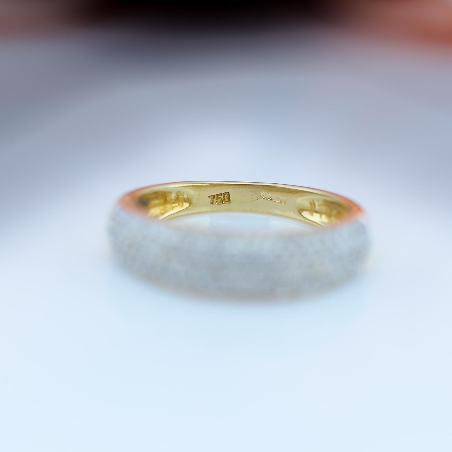 18ct Yellow Gold Pave Diamond Ring 1ct TCW
