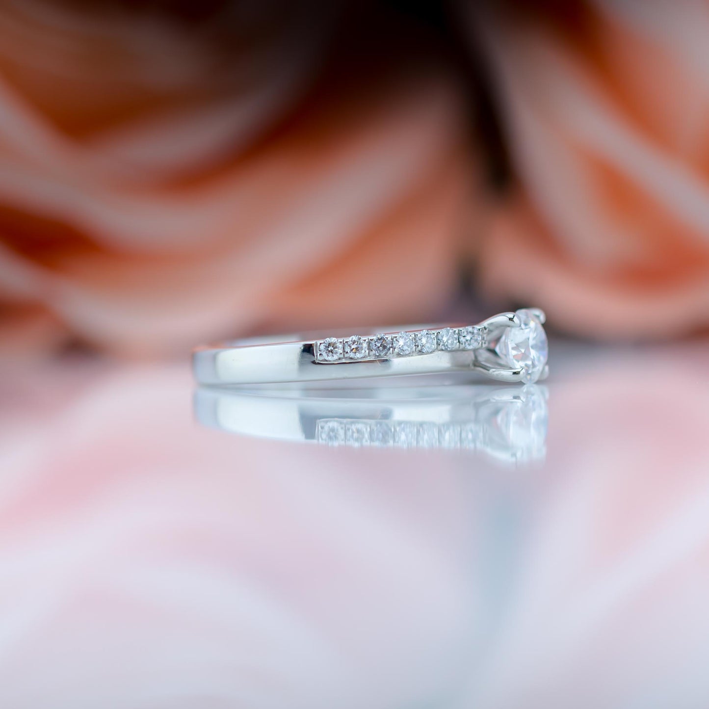 Platinum .950 Diamond Solitaire Ring 0.6ct
