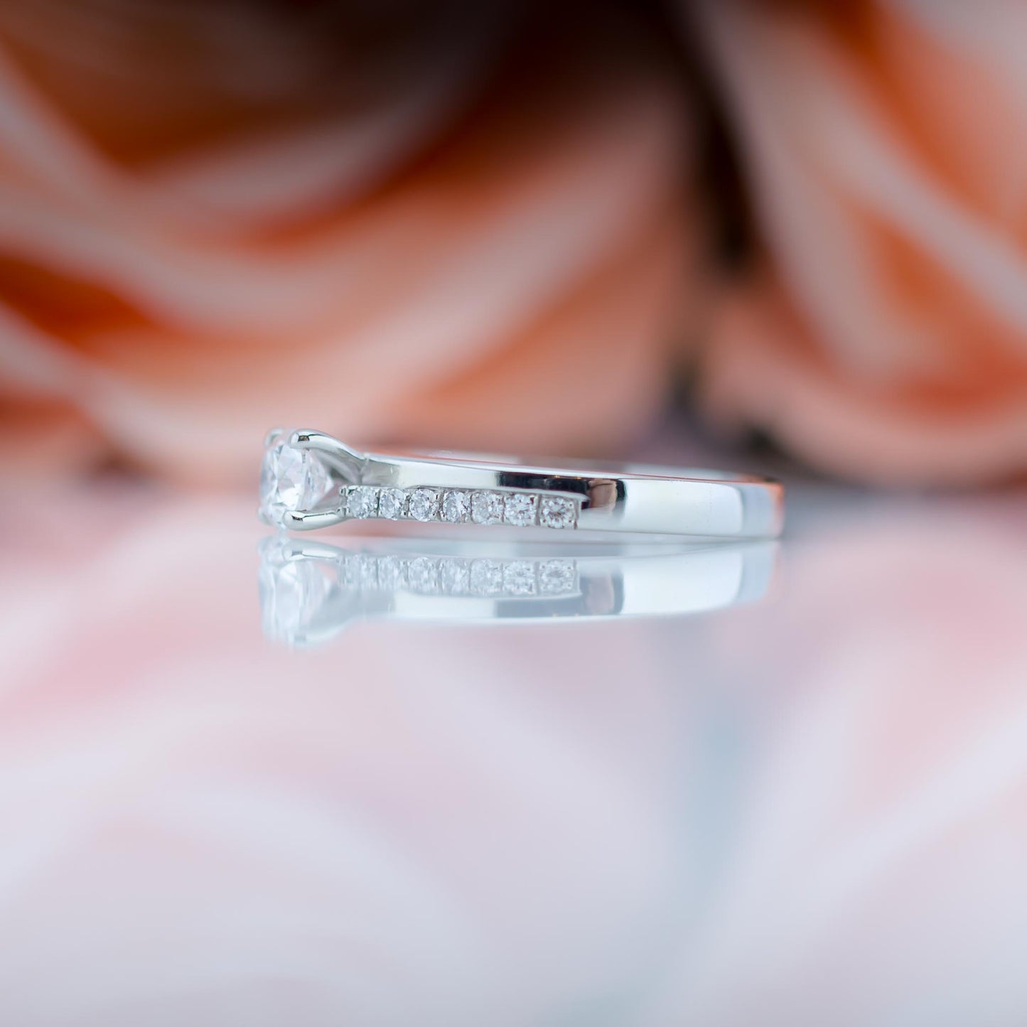 Platinum .950 Diamond Solitaire Ring 0.6ct