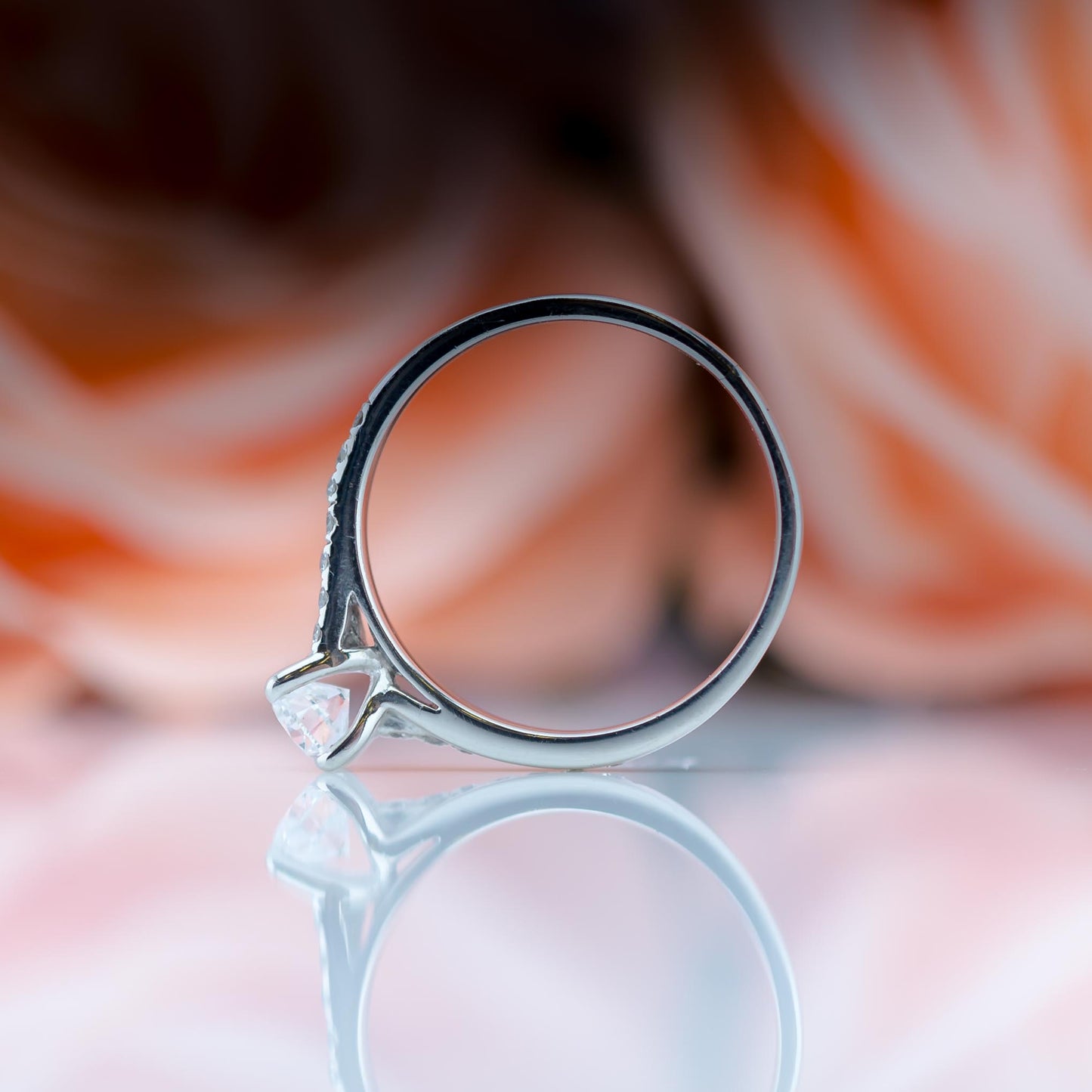 Platinum .950 Diamond Solitaire Ring 0.6ct