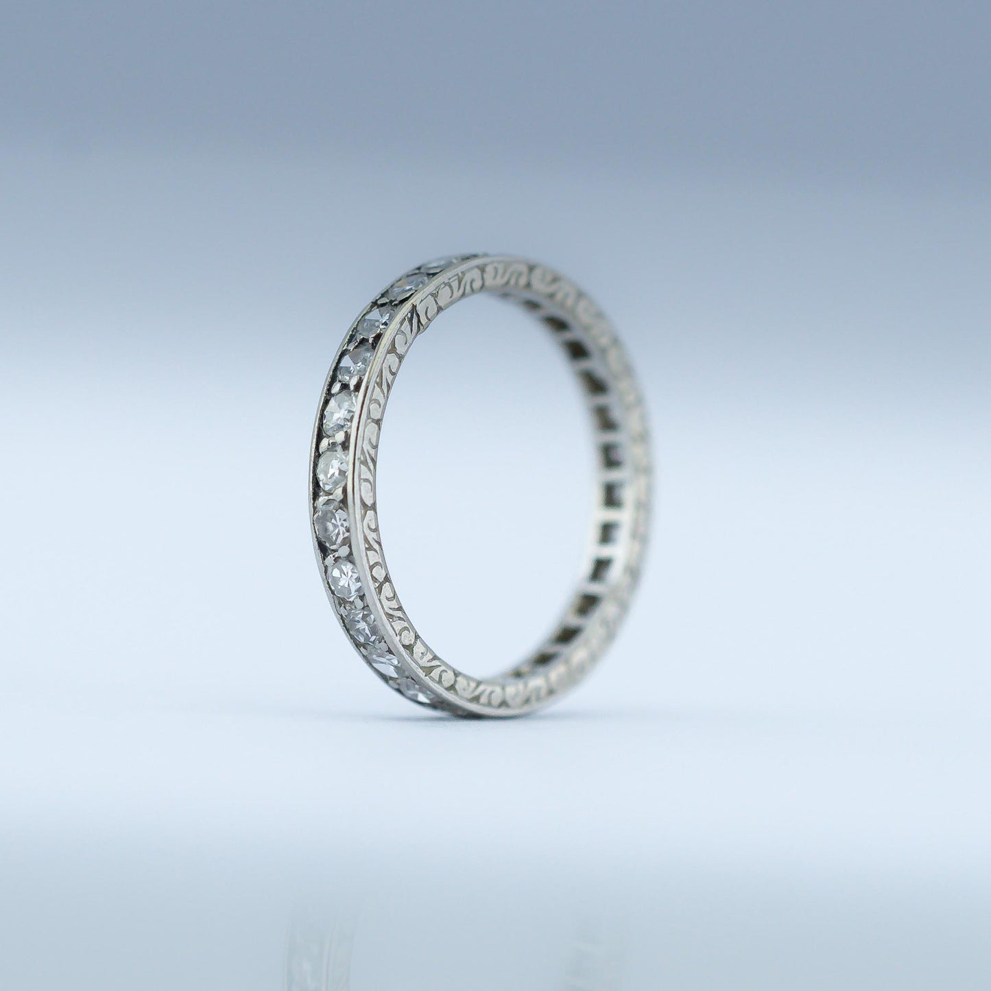 18ct White Gold Diamond Full Eternity Ring
