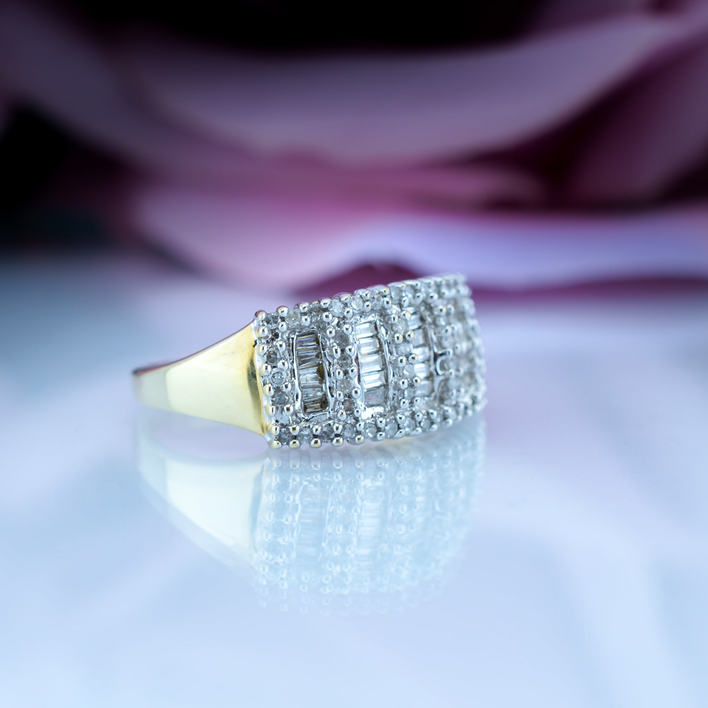 9ct Gold Diamond Cluster Ring