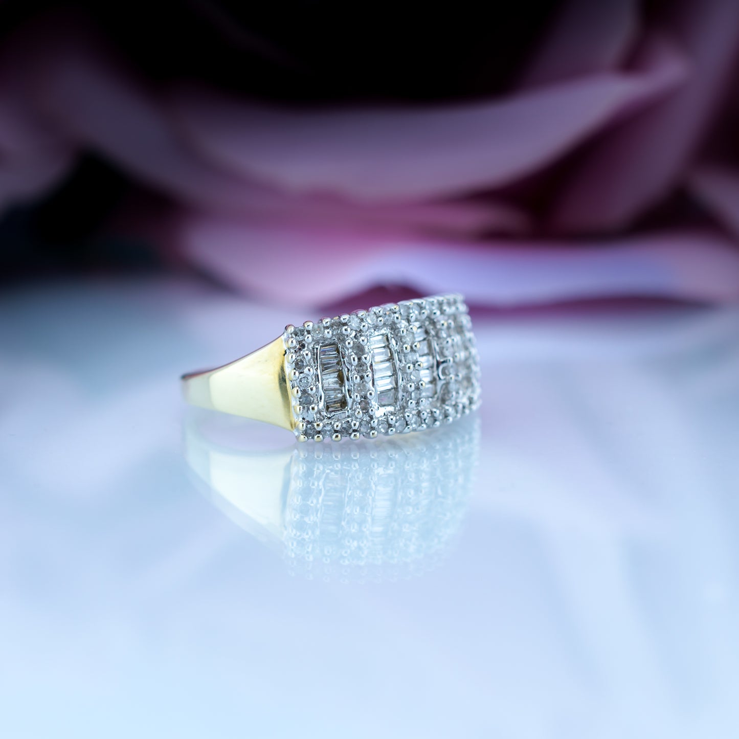 9ct Gold Diamond Cluster Ring