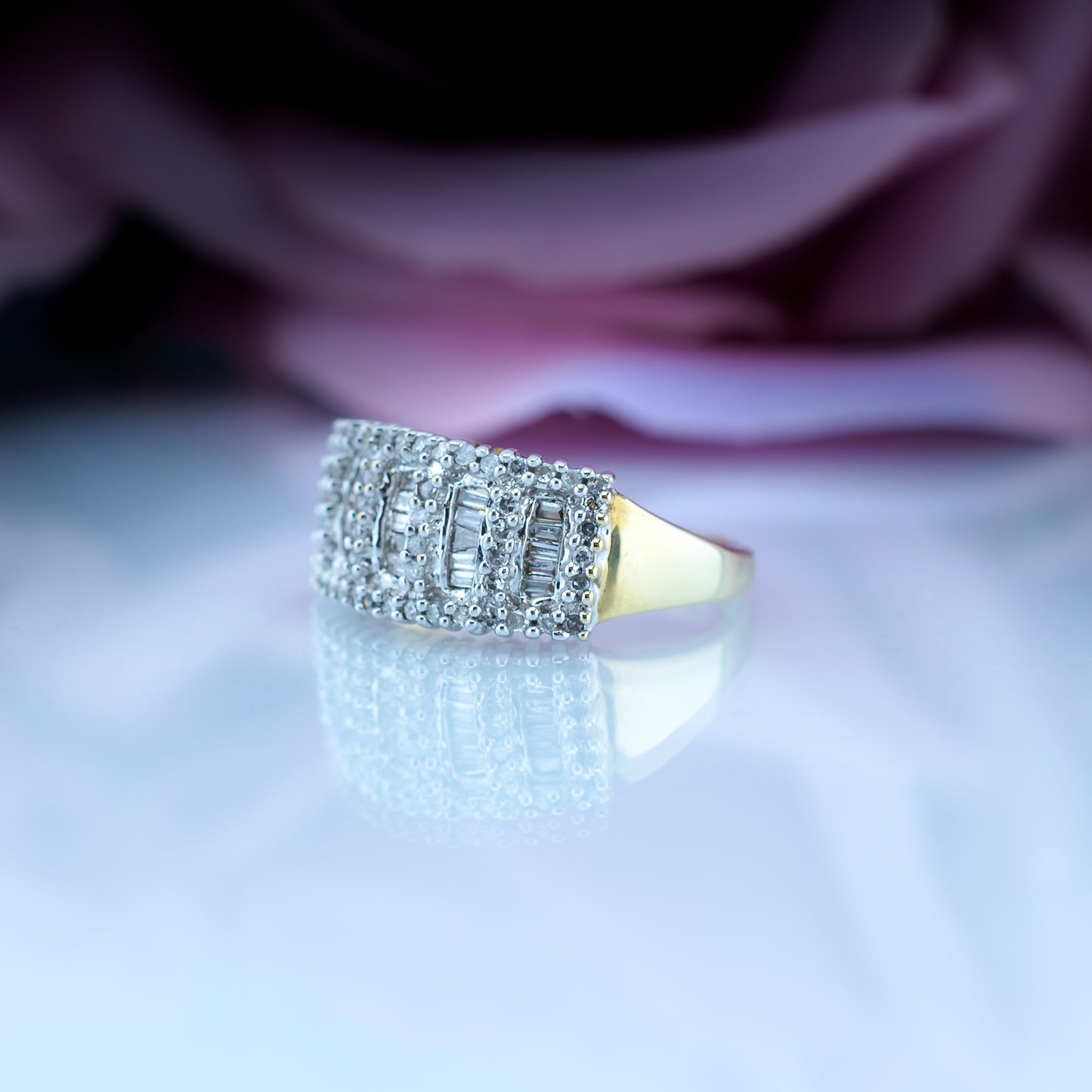 9ct Gold Diamond Cluster Ring