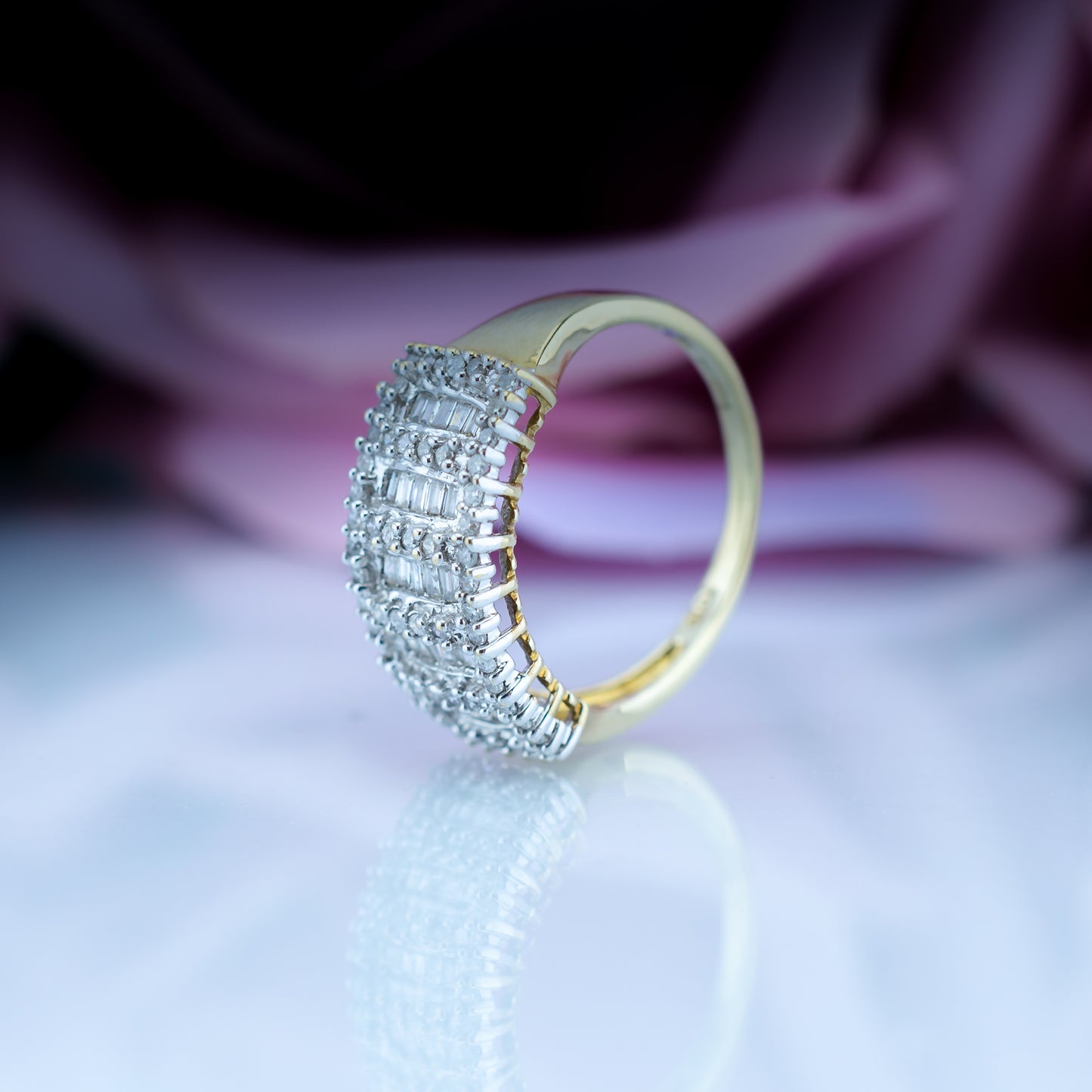 9ct Gold Diamond Cluster Ring