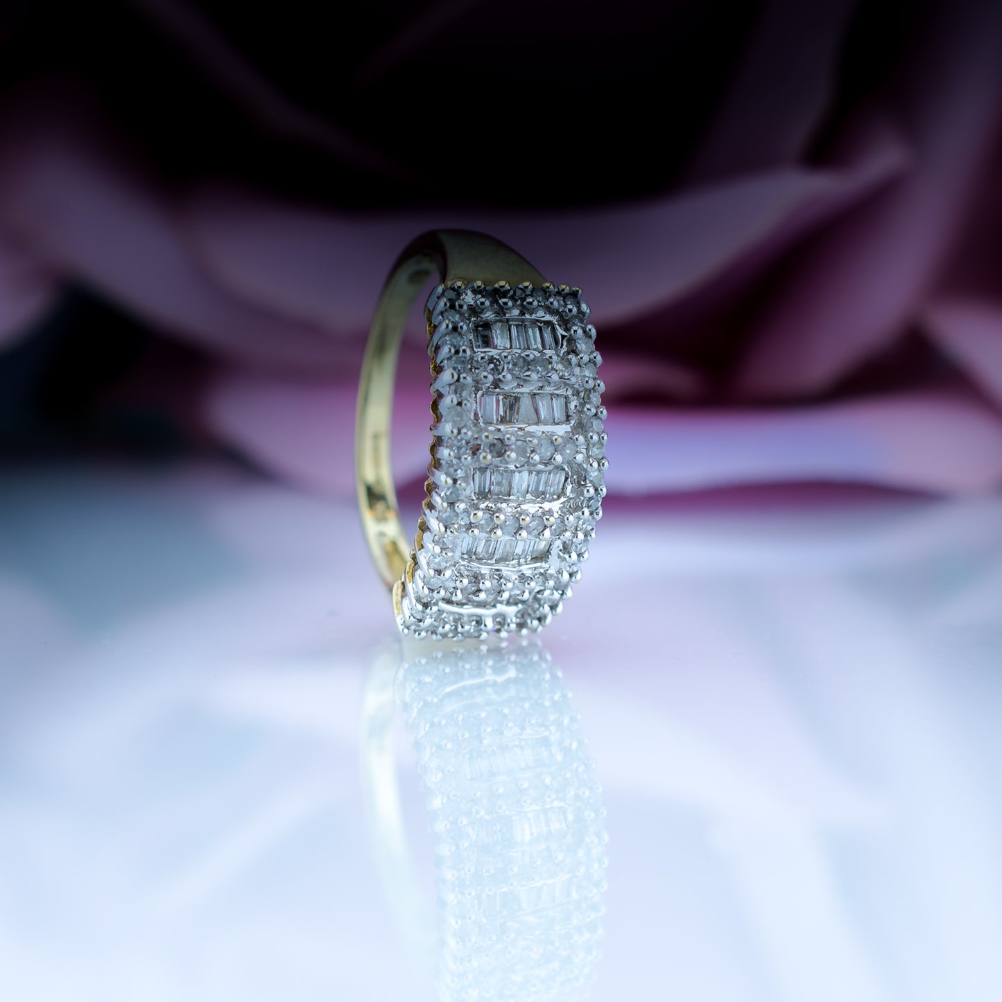 9ct Gold Diamond Cluster Ring