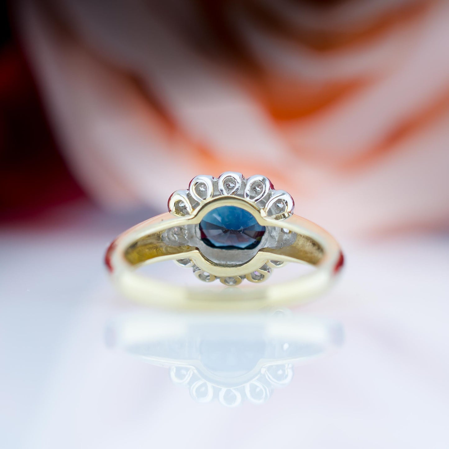 9ct Sapphire And Diamond Ring