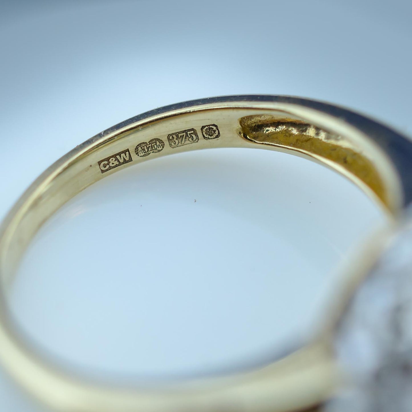 9ct Sapphire And Diamond Ring