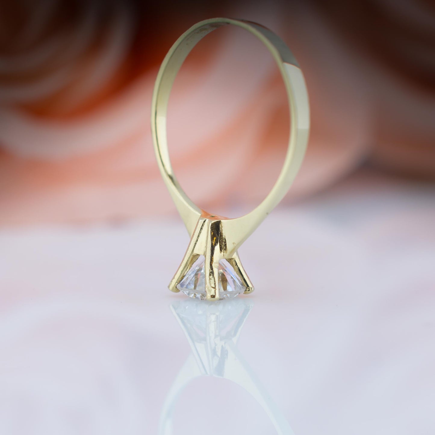 14ct Yellow Gold 1ct Diamond Solitaire Ring
