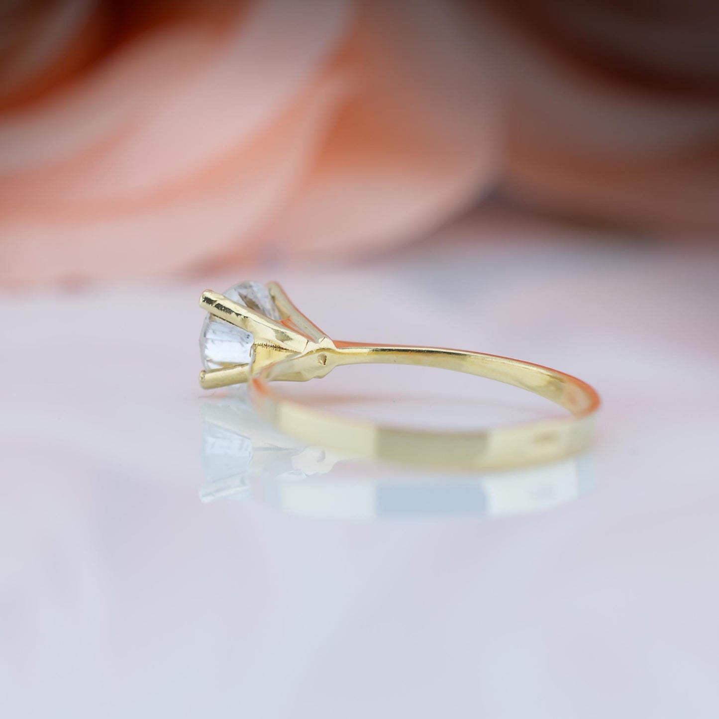 14ct Yellow Gold 1ct Diamond Solitaire Ring