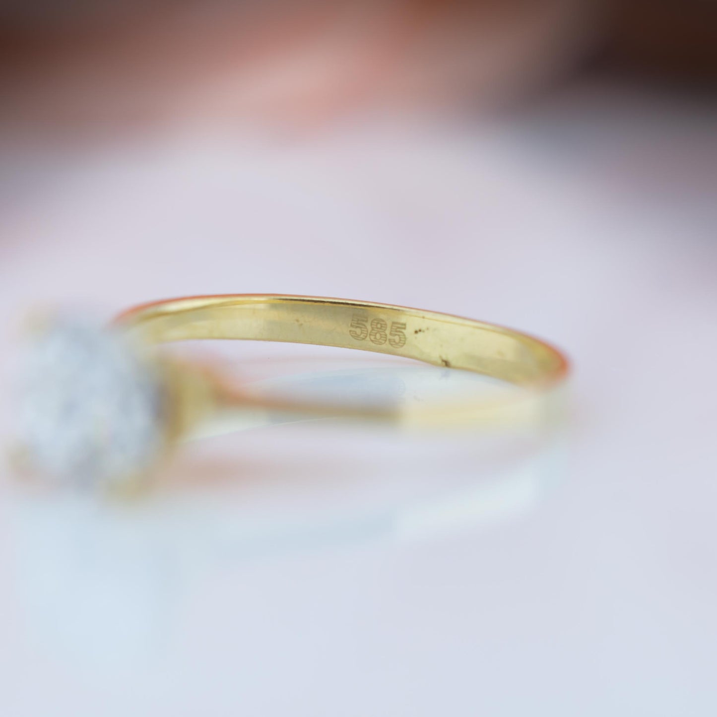 14ct Yellow Gold 1ct Diamond Solitaire Ring