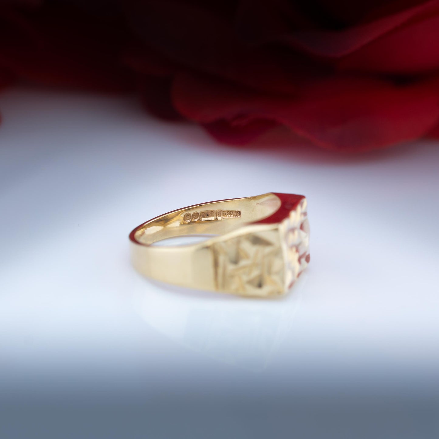 9ct Gold Rectangle Signet Ring