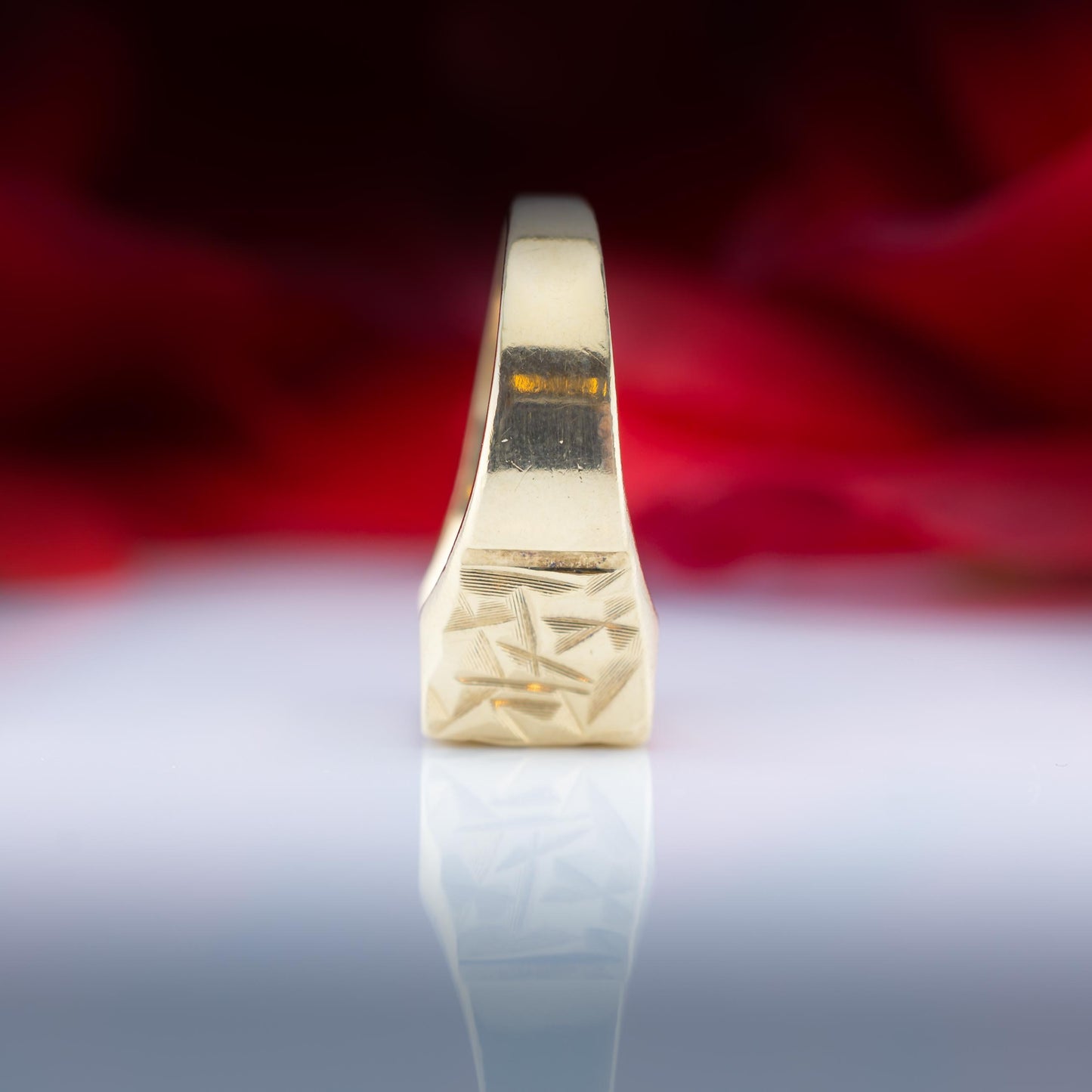 9ct Gold Rectangle Signet Ring