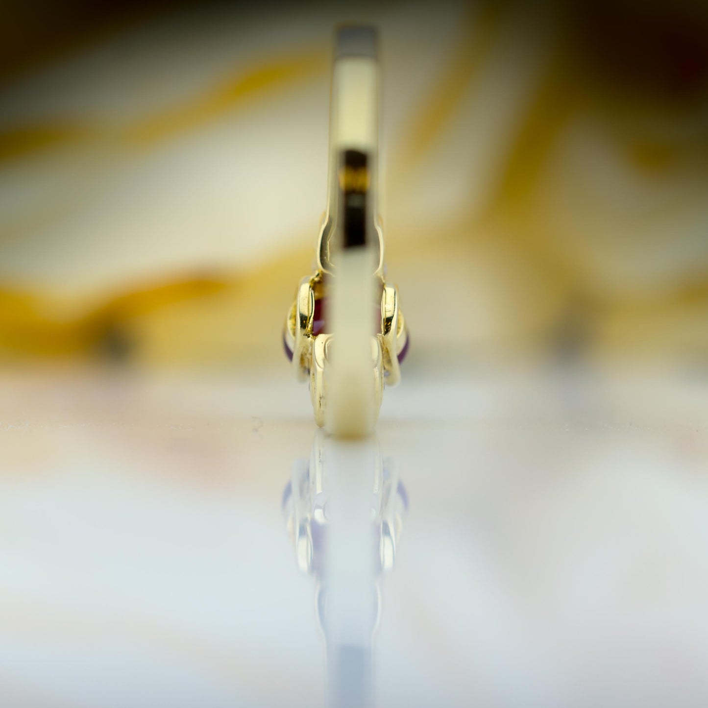 18ct Gold Diamond & Ruby Ring Designed By Iliana jewellery