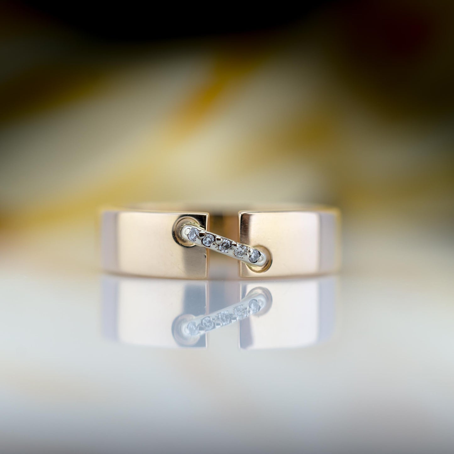 14ct Gold Diamond Band Ring