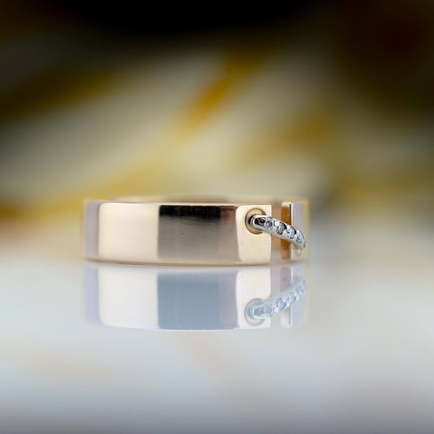 14ct Gold Diamond Band Ring