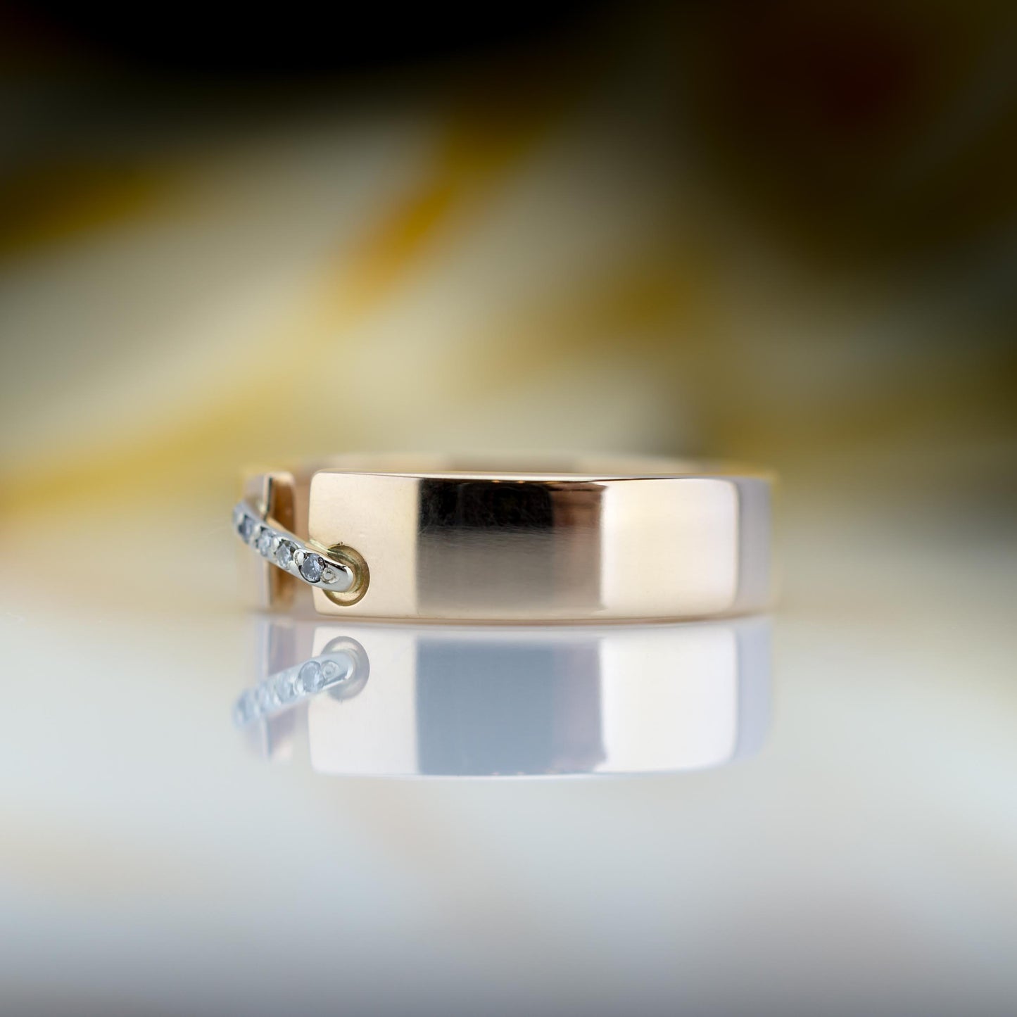 14ct Gold Diamond Band Ring