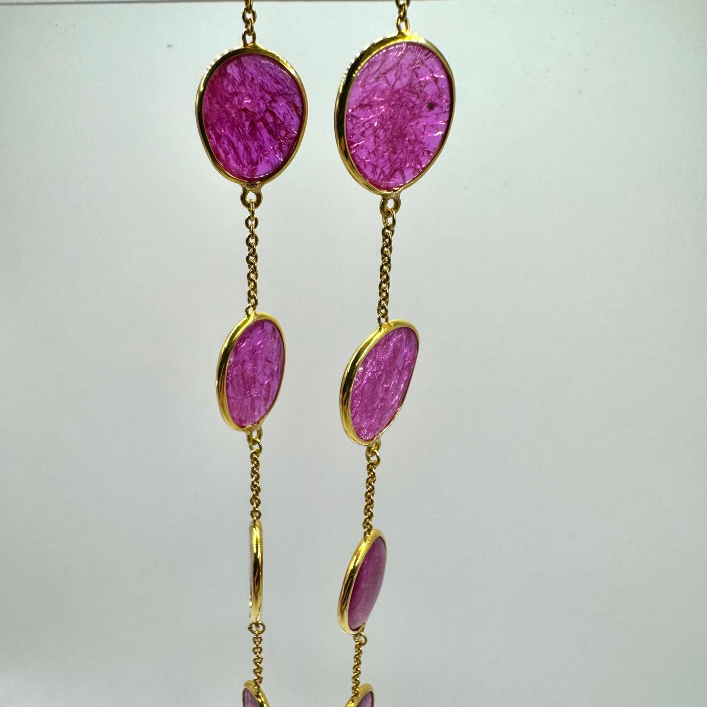 18ct gold Ruby Slice Necklace