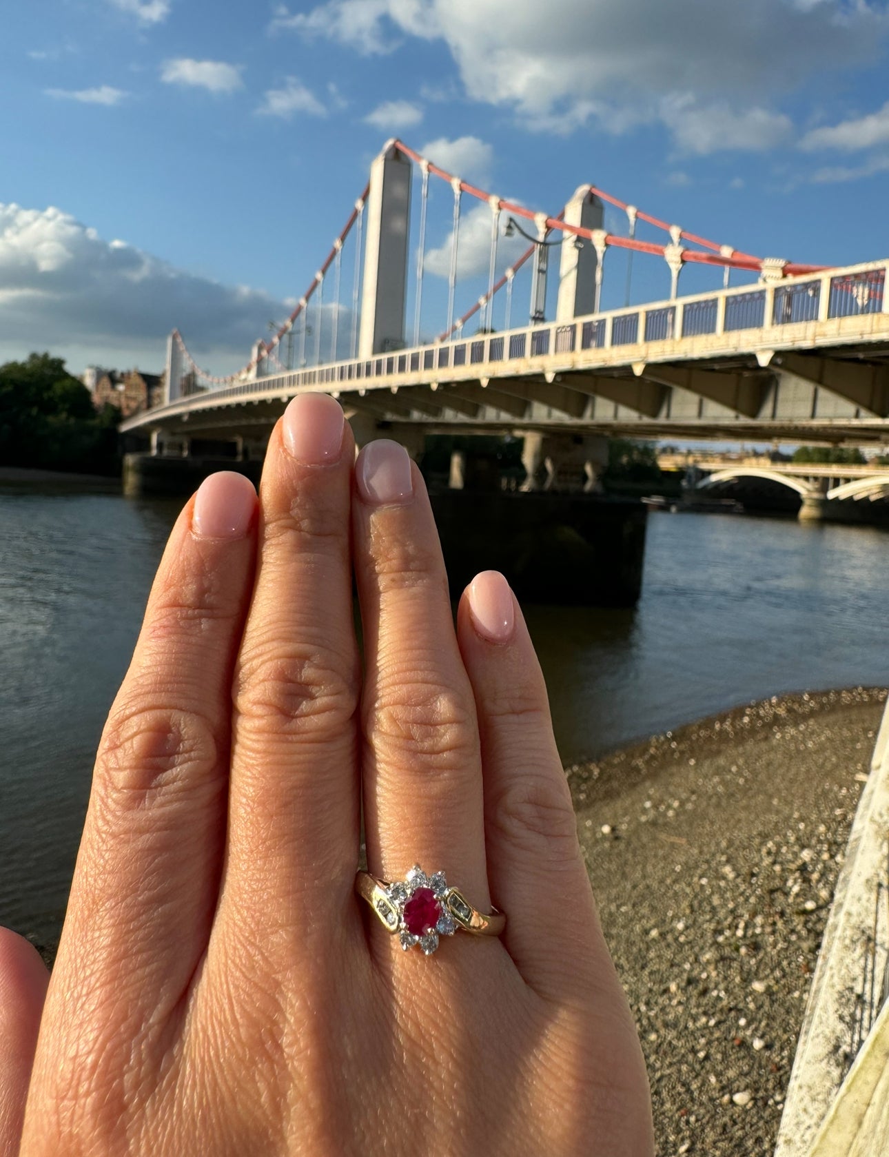 14ct Yellow Gold Ruby and Diamond Ring