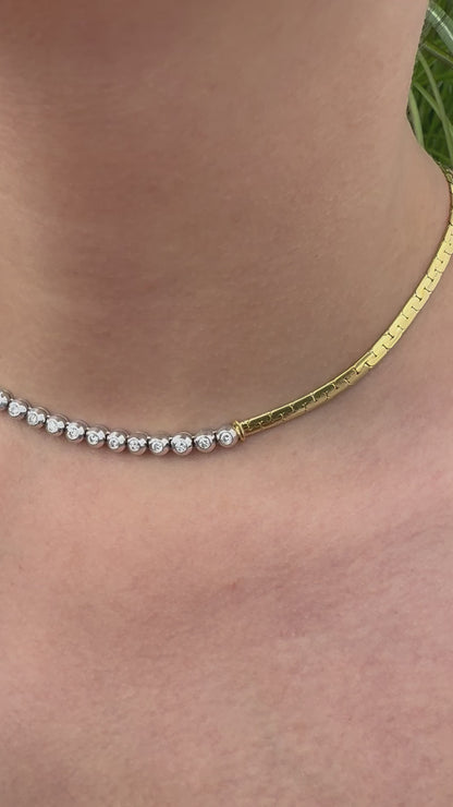 18ct gold 1ct Diamond Necklace